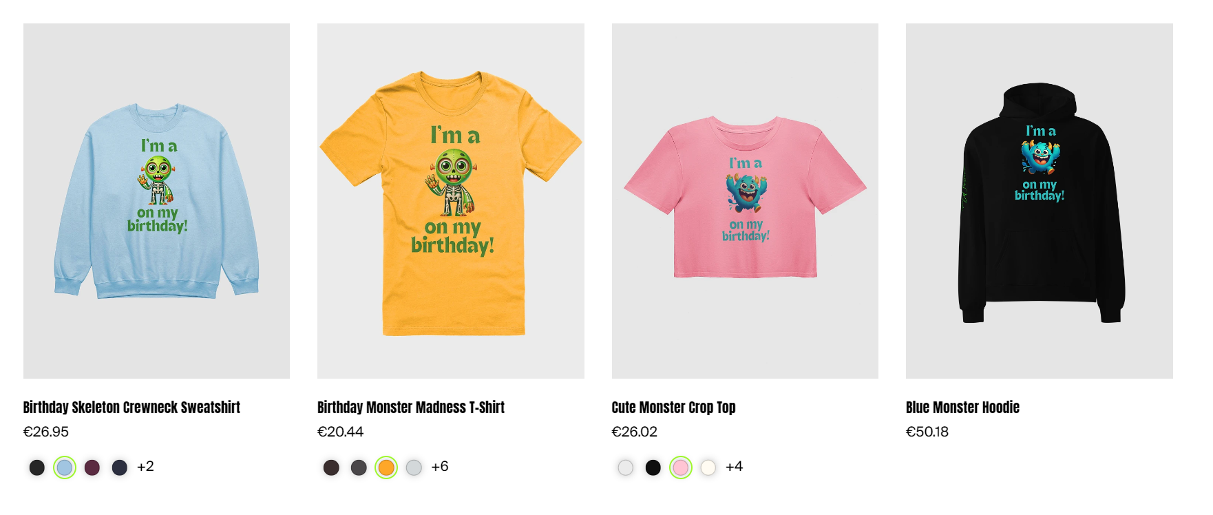 Visit Birthday Monster Shop